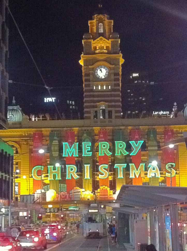 Merry Christmas at Flinders Station